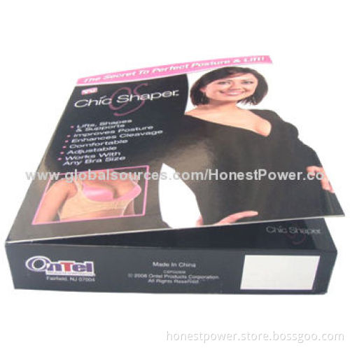 Garment Packing Boxes, Made of 350gsm Paper, Customized Designs and Sizes are Accepted